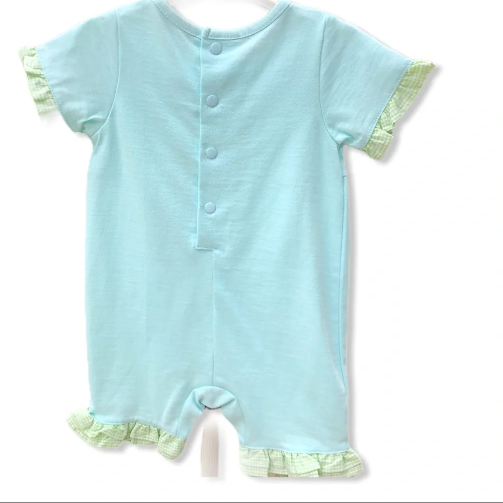 🍍NWT‎ Agabang Romper w Fish 🐠 Appliqué 3mo